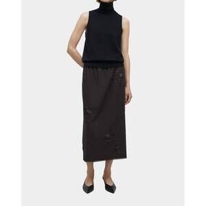 NEW CORDERA merino wool turtleneck vest in black